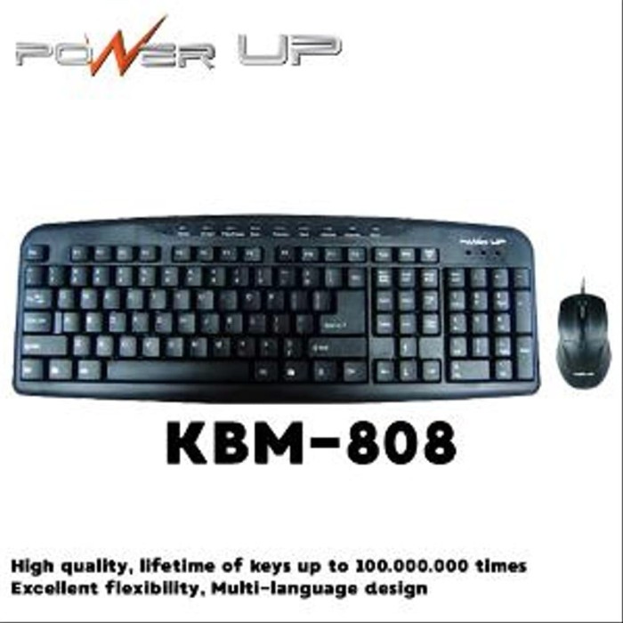 3PowerUP KBM 808 Combo Multimedia keyboard mouse - Gambar 2