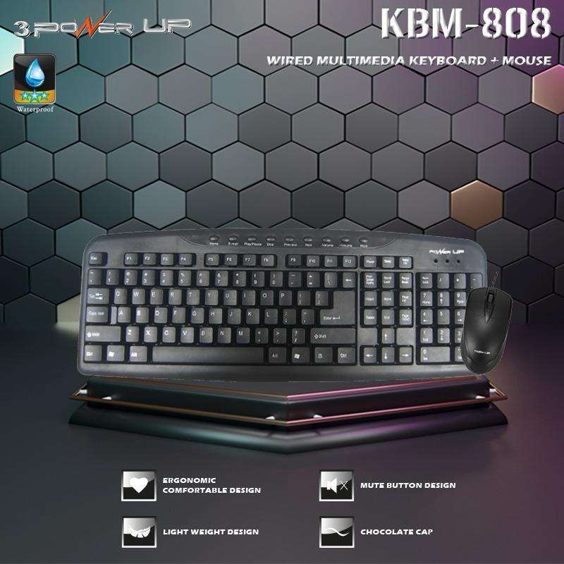 3PowerUP KBM 808 Combo Multimedia keyboard mouse - Gambar 4
