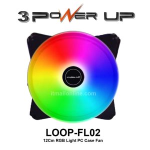 3PowerUp LOOP FL-02 12cm RGB statis Fan Casing Gaming