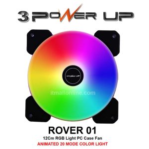 3PowerUp ROVER 01 12cm ARGB statis Fan Casing Gaming