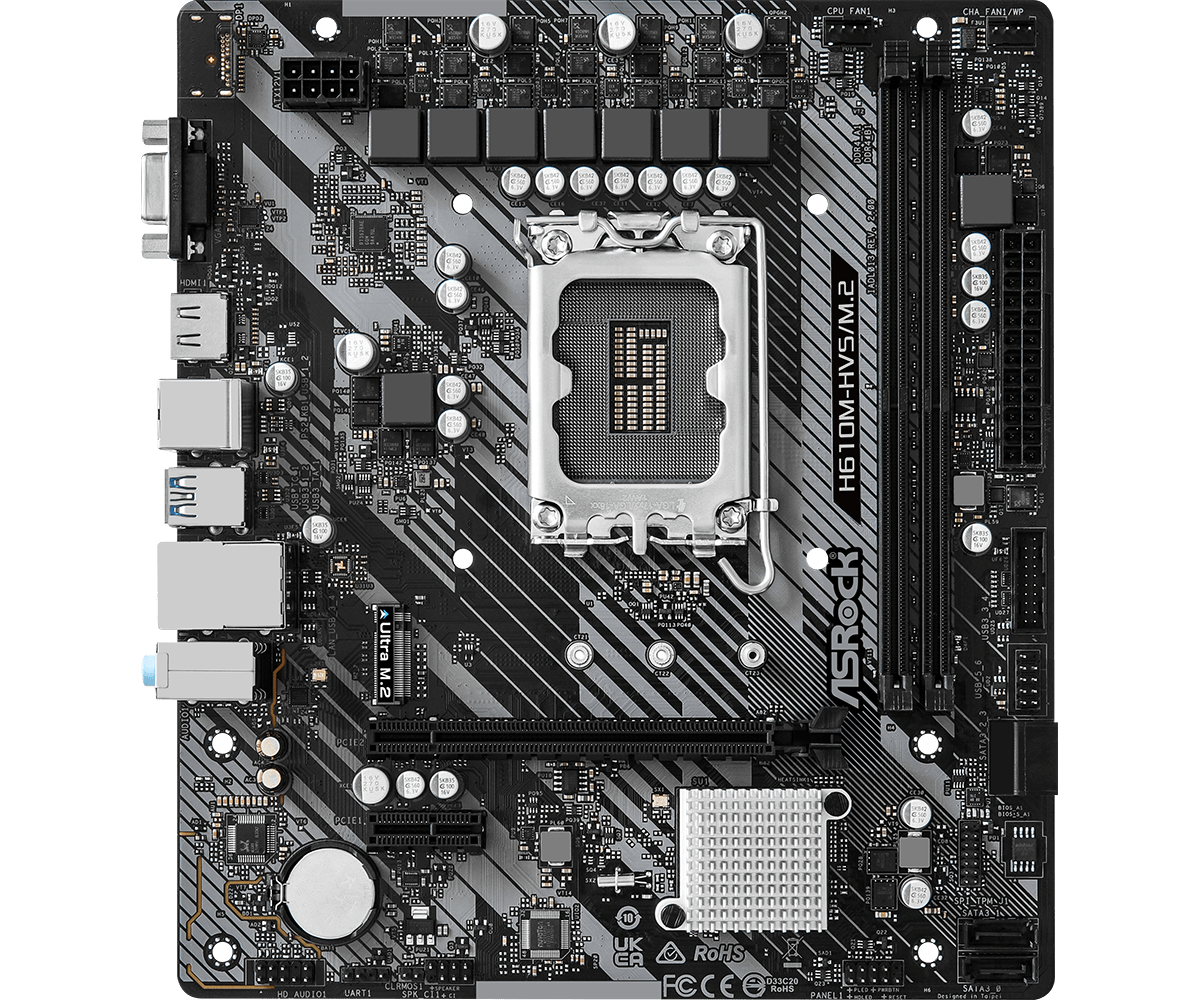 ASRock H610M-HVS/M.2 LGA 1700 - Gambar 2
