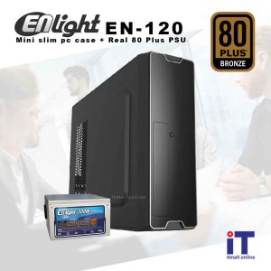 Enlight EN-120 + PSU 300w 80+ Micro ATX Pc Case