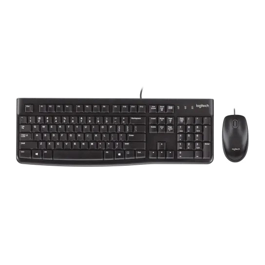 Logitech MK120 Corded Keyboard and Mouse Combo - Gambar 3
