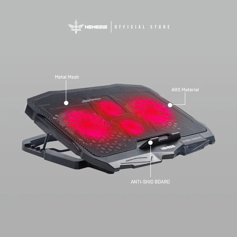 laptop gaming coolingpad ada di itmallonline toko komputer semarang NYK Nemesis Cooling Pad WINTER FROST X4 STORMBREAKER