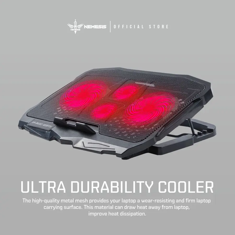 laptop gaming coolingpad ada di itmallonline toko komputer semarang NYK Nemesis Cooling Pad WINTER FROST X4 STORMBREAKER