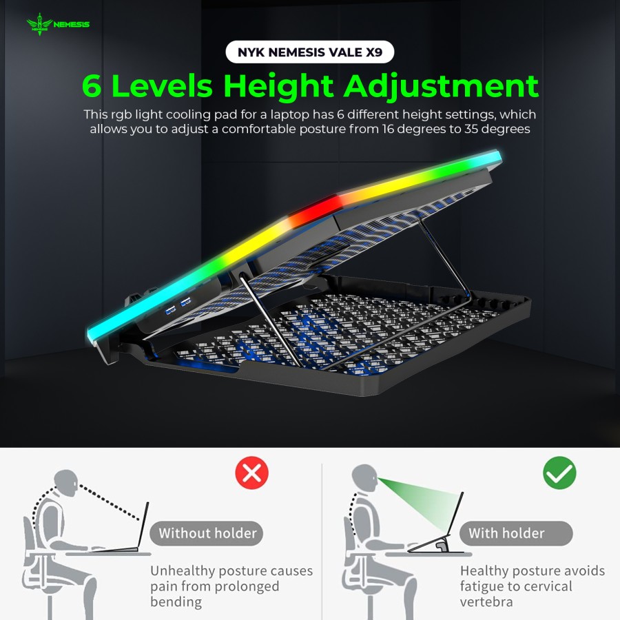 itmallonline jual laptop cooler gaming NYK X9