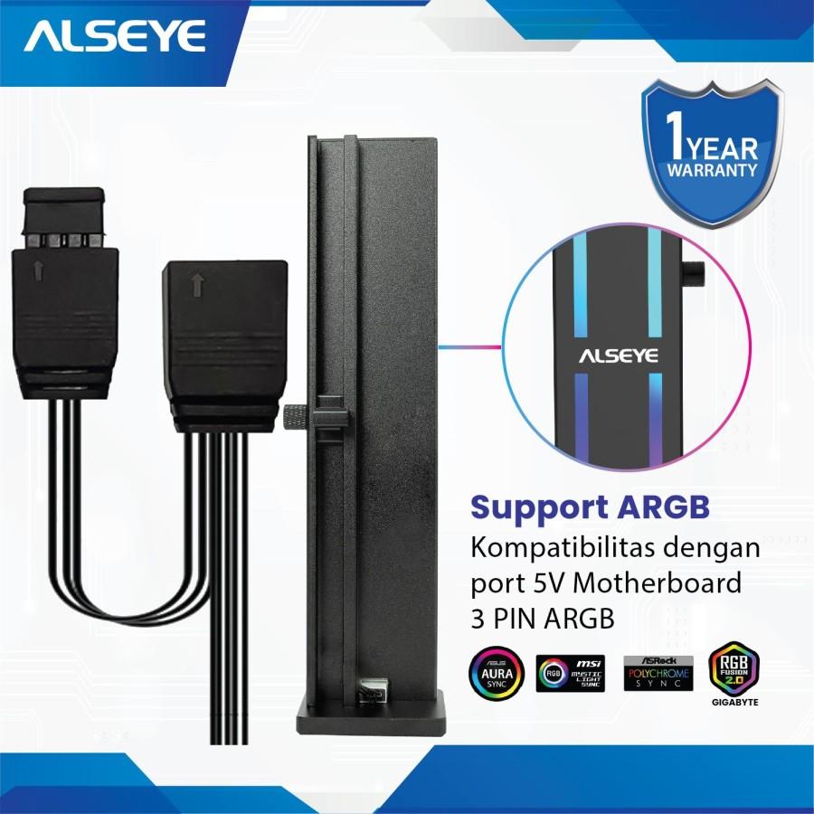 Alseye HEARCLES white ARGB VGA / GPU holder - Gambar 4