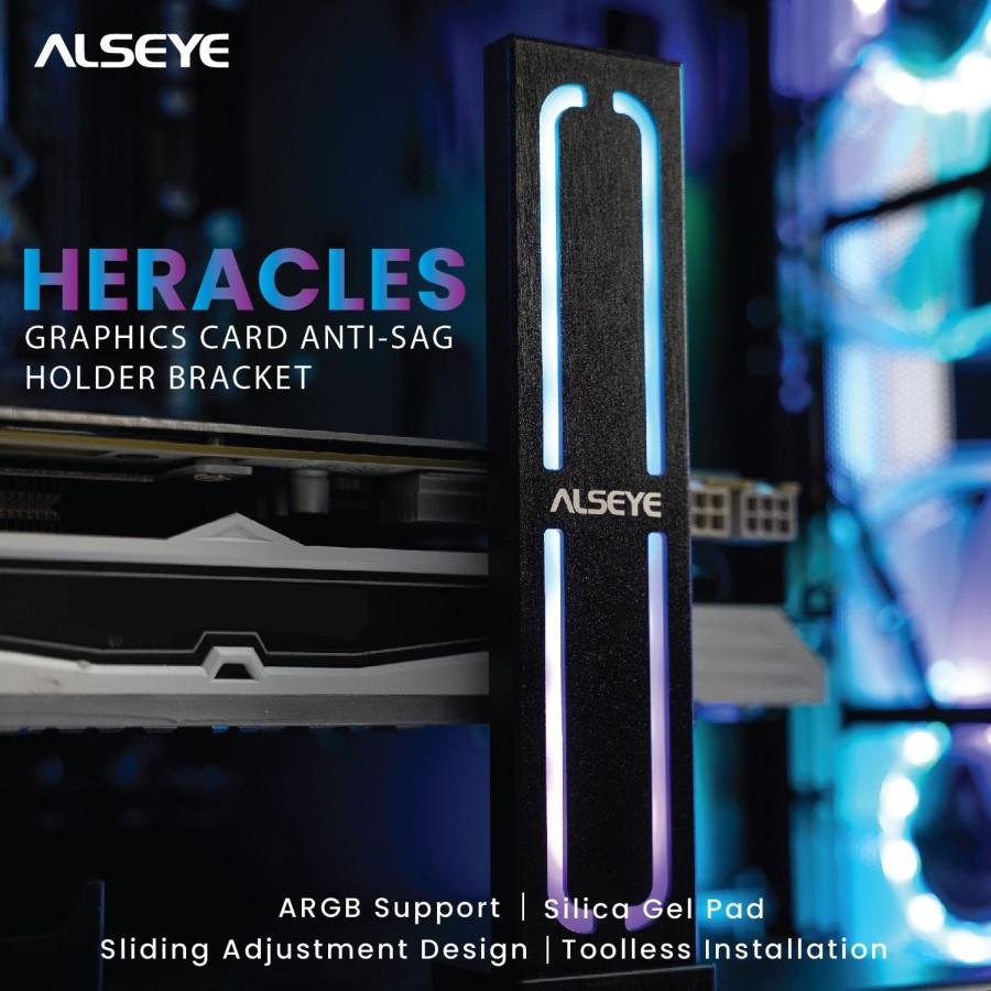 Alseye HEARCLES white ARGB VGA / GPU holder - Gambar 3