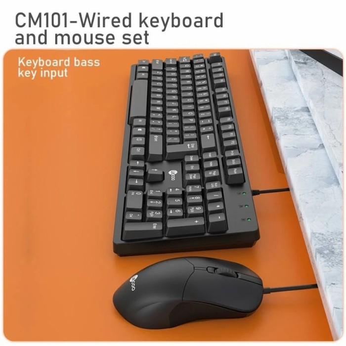 Lenovo Lecoo CM101 Combo wired Keyboard Mouse - Gambar 7