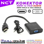 Konektor HDMI male to VGA female + Audio
