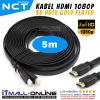 kabel hdmi nct 5m gold braided flat