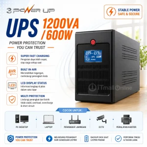 jual UPS 3PowerUp 1200VA 600W semarang itmallonline