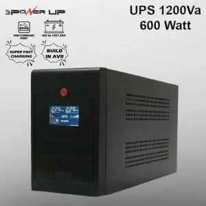 UPS 1200VA 3 Power Up LCD AVR Stabilizer