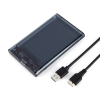 hdd ssd enclosure black tranaparant