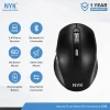 NYK C70 Black Silent Click Bluetooth Wireless Rechargeable mouse di itmallonline semarang