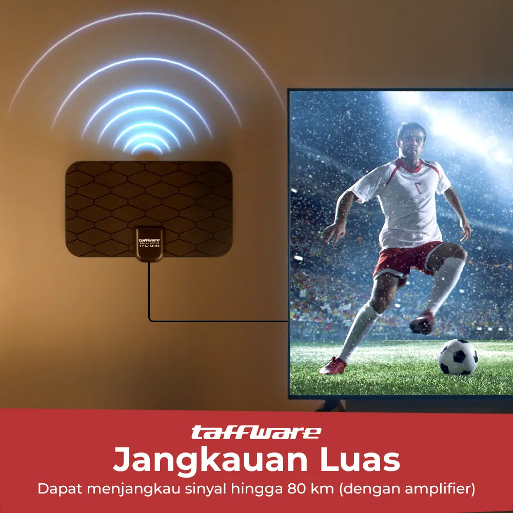 Antena TV Digital Indoor DVB-T2 25dB TFL-D139 - Gambar 3