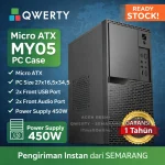 casing pc rakitan kantor pc case office dengan power supply qwerty MY05