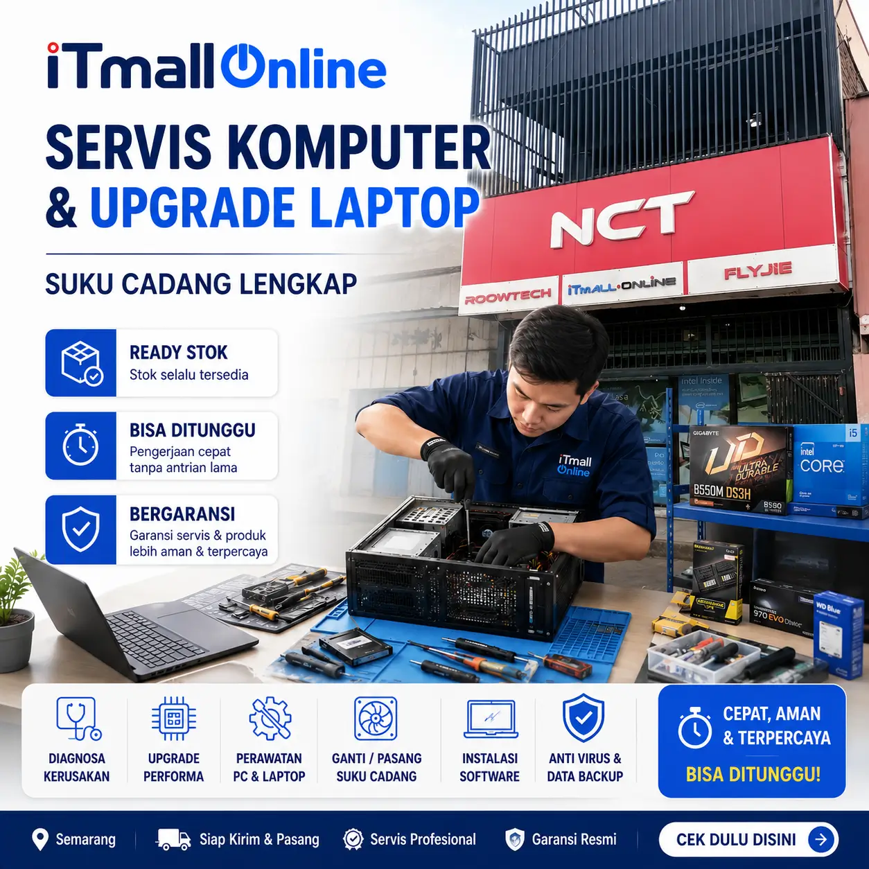 jasa servis komputer dan upgrade laptop semarang itmallonline