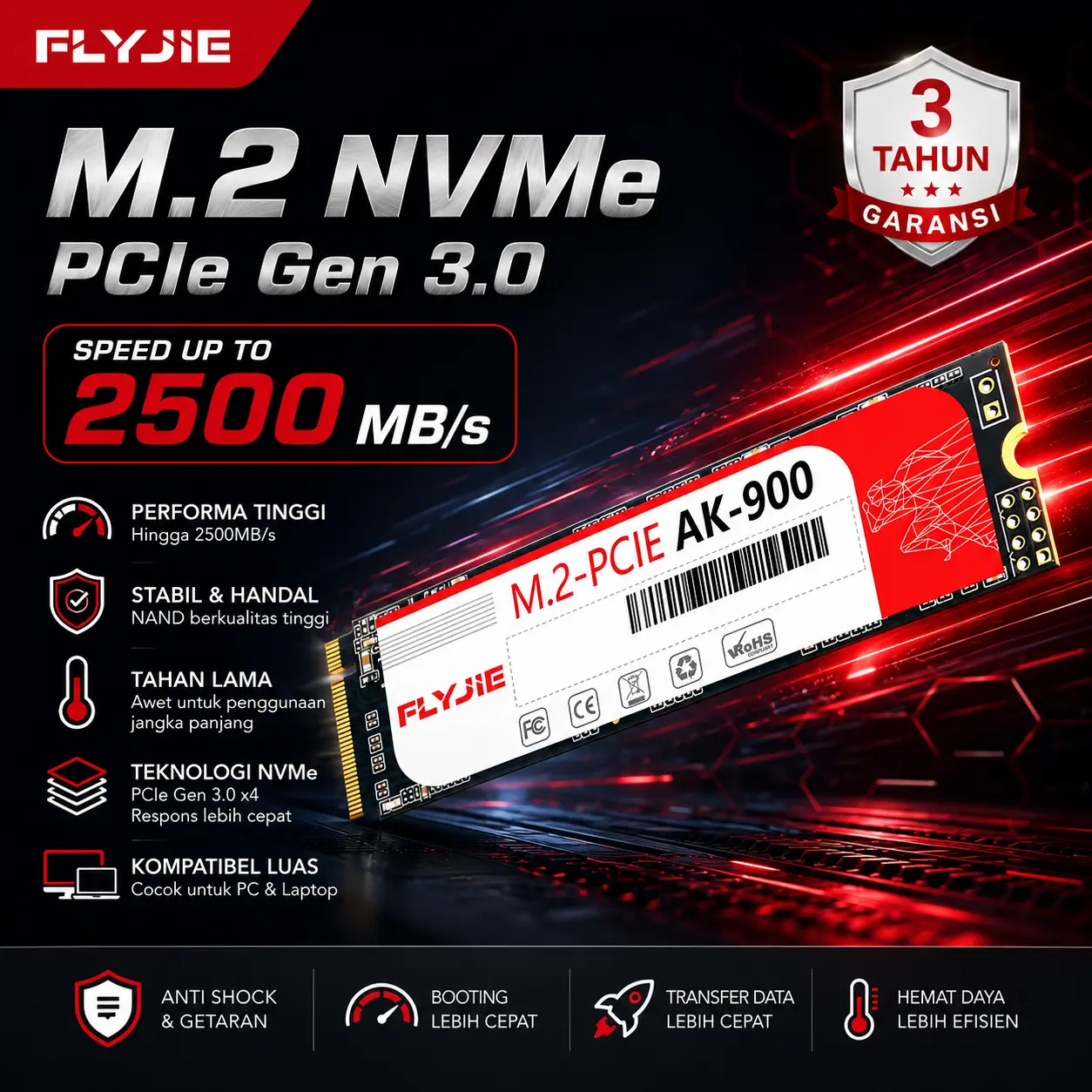 Flyjie NVMe SSD AK900