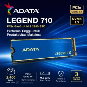 SSD ADATA LEGEND 710 256GB NVMe PCIe Gen3 M.2