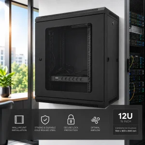 Wallmount Rack 19 inch 12U
