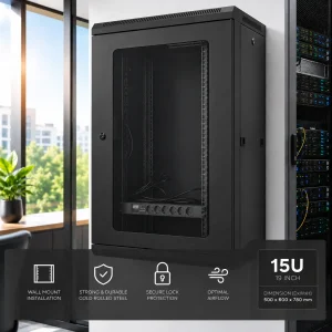 Wallmount Rack 19 inch 15U