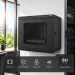 Wallmount Rack 19 inch 8U