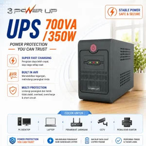 ups 700va 350w 3powerup semarang